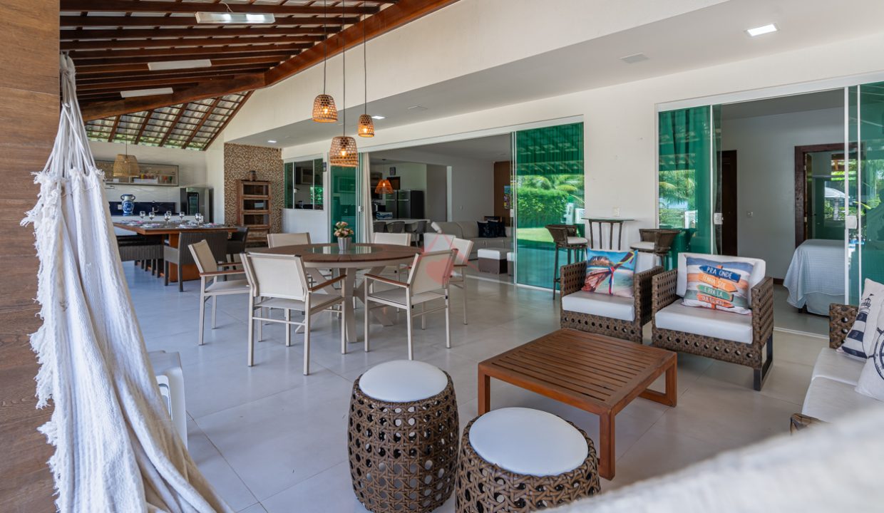 Casa moderna de praia para aluguel temporada em Guarajuba-5